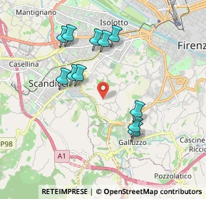 Mappa Strada Vicinale del Ferrone a Bagnaia, 50124 Firenze FI, Italia (1.85364)
