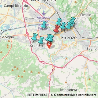 Mappa Strada Vicinale del Ferrone a Bagnaia, 50124 Firenze FI, Italia (3.33333)