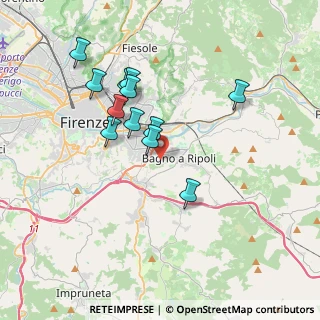 Mappa Via Alcide de Gasperi, 50012 Bagno a Ripoli FI, Italia (3.435)