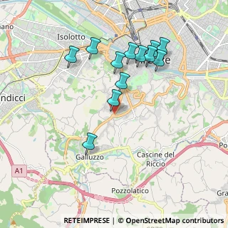 Mappa Via Beata Angela da Foligno, 50124 Firenze FI, Italia (1.89167)