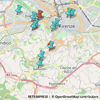 Mappa Via Beata Angela da Foligno, 50124 Firenze FI, Italia (2.37357)