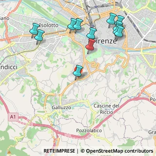 Mappa Via Beata Angela da Foligno, 50124 Firenze FI, Italia (2.5925)