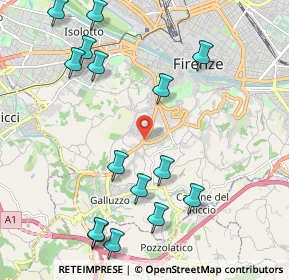 Mappa Via Beata Angela da Foligno, 50124 Firenze FI, Italia (2.536)