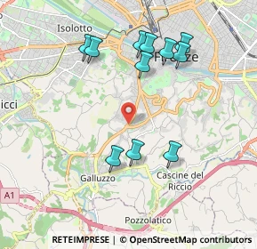 Mappa Via Beata Angela da Foligno, 50124 Firenze FI, Italia (1.98455)