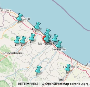 Mappa Via Giuseppe Garibaldi, 61037 Mondolfo PU, Italia (12.80583)