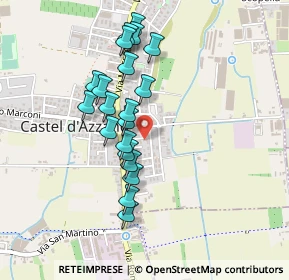 Mappa Via Pietro Aretino, 37060 Castel d'Azzano VR, Italia (0.3985)