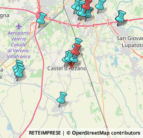 Mappa Via Pietro Aretino, 37060 Castel d'Azzano VR, Italia (4.643)