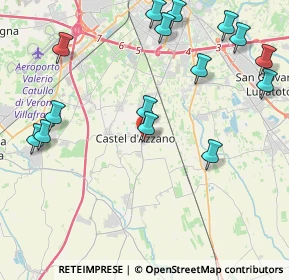 Mappa Via P. Aretino, 37060 Castel d'Azzano VR, Italia (5.062)