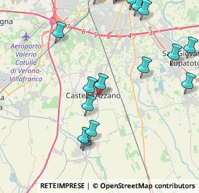 Mappa Via P. Aretino, 37060 Castel d'Azzano VR, Italia (5.463)