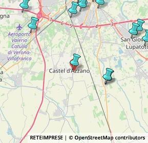 Mappa Via P. Aretino, 37060 Castel d'Azzano VR, Italia (6.774)