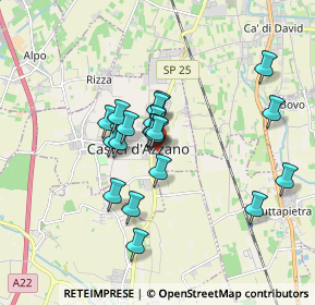 Mappa Via P. Aretino, 37060 Castel d'Azzano VR, Italia (1.389)