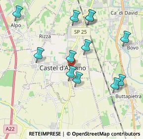 Mappa Via Pietro Aretino, 37060 Castel d'Azzano VR, Italia (2.05667)