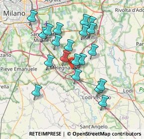 Mappa Via Don Piero Colombi, 20070 Vizzolo Predabissi MI, Italia (6.689)