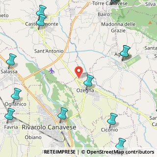 Mappa Cascina Luisetta, 10080 Ozegna TO, Italia (3.61067)