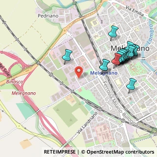 Mappa Via Fratelli Cervi, 20077 Melegnano MI, Italia (0.599)
