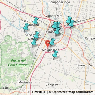 Mappa Via Guglielmo Marconi, 35020 Albignasego PD, Italia (6.57692)