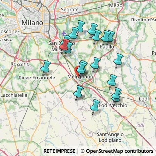 Mappa Via Origoni, 20077 Melegnano MI, Italia (6.8785)