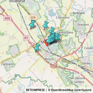 Mappa Via Origoni, 20077 Melegnano MI, Italia (0.91286)