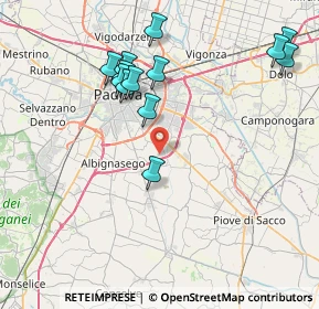 Mappa Viale Francia, 35020 Ponte San Nicolò PD, Italia (8.31077)