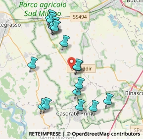 Mappa Via Silvio Pellico, 20088 Rosate MI, Italia (4.15222)