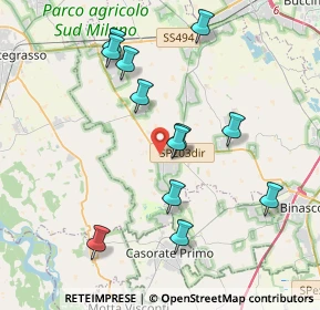 Mappa Via Silvio Pellico, 20088 Rosate MI, Italia (3.86667)