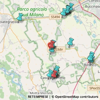 Mappa Via Silvio Pellico, 20088 Rosate MI, Italia (5.07)