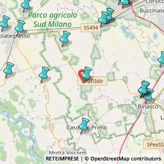 Mappa Via Silvio Pellico, 20088 Rosate MI, Italia (6.967)