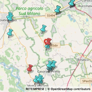 Mappa Via Silvio Pellico, 20088 Rosate MI, Italia (6.029)