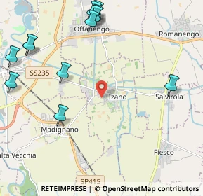 Mappa Viale Repubblica, 26010 Izano CR, Italia (2.825)
