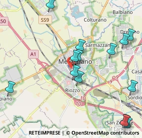 Mappa Via Luigi Cadorna, 20077 Melegnano MI, Italia (2.52214)