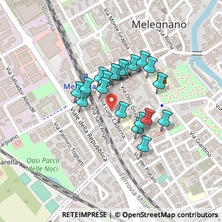 Mappa Via Luigi Cadorna, 20077 Melegnano MI, Italia (0.1665)