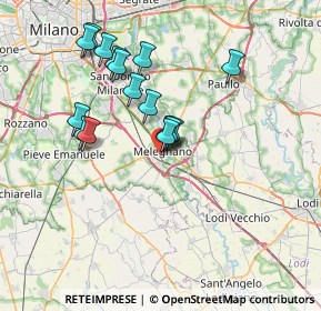 Mappa Via Filippo Corridoni, 20077 San Giuliano Milanese MI, Italia (6.44375)