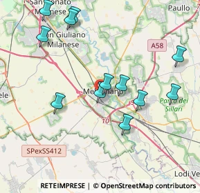 Mappa Via Luigi Cadorna, 20077 Melegnano MI, Italia (4.1075)