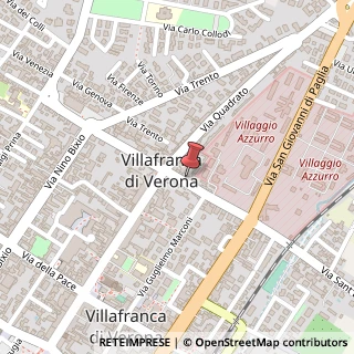 Mappa Via Generale Cantore, 7, 37069 Villafranca di Verona, Verona (Veneto)