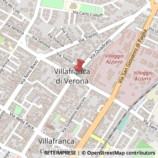Mappa Via Quadrato, 2A, 37069 Villafranca di Verona, Verona (Veneto)
