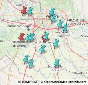 Mappa Via Cecco Angiolieri, 37060 Castel D'Azzano VR, Italia (7.49)