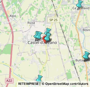 Mappa Via Cecco Angiolieri, 37060 Castel D'Azzano VR, Italia (1.84167)