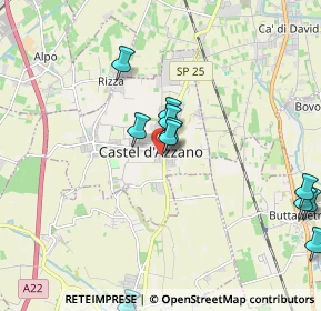 Mappa Via Cecco Angiolieri, 37060 Castel D'Azzano VR, Italia (2.34667)