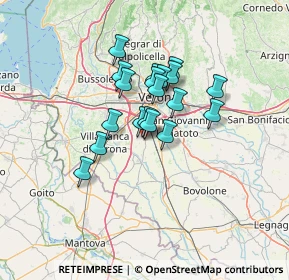 Mappa Via Cecco Angiolieri, 37060 Castel D'Azzano VR, Italia (9.46316)