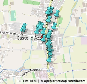 Mappa Via Cecco Angiolieri, 37060 Castel D'Azzano VR, Italia (0.336)