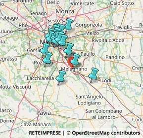 Mappa Via Ernesto Rizzi, 20077 Melegnano MI, Italia (11.5465)