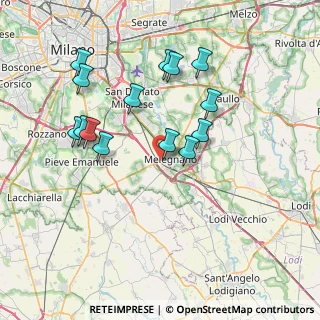 Mappa Via Ernesto Rizzi, 20077 Melegnano MI, Italia (7.29786)