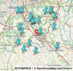 Mappa Via Ernesto Rizzi, 20077 Melegnano MI, Italia (7.806)