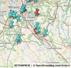 Mappa Via Ernesto Rizzi, 20077 Melegnano MI, Italia (9.8255)