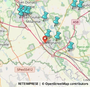 Mappa Via Ernesto Rizzi, 20077 Melegnano MI, Italia (4.95909)