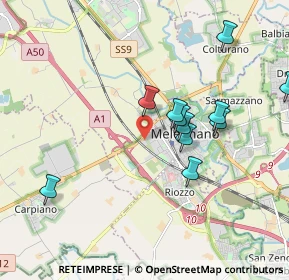 Mappa Via Ernesto Rizzi, 20077 Melegnano MI, Italia (1.80364)