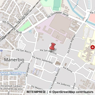 Mappa Via San Martino, 25 A, 25025 Manerbio, Brescia (Lombardia)