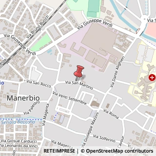 Mappa Via San Martino, 31, 25025 Manerbio, Brescia (Lombardia)