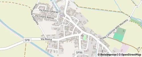 Mappa Tornaco
