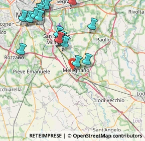 Mappa Via Salvador Allende, 20077 Melegnano MI, Italia (10.057)